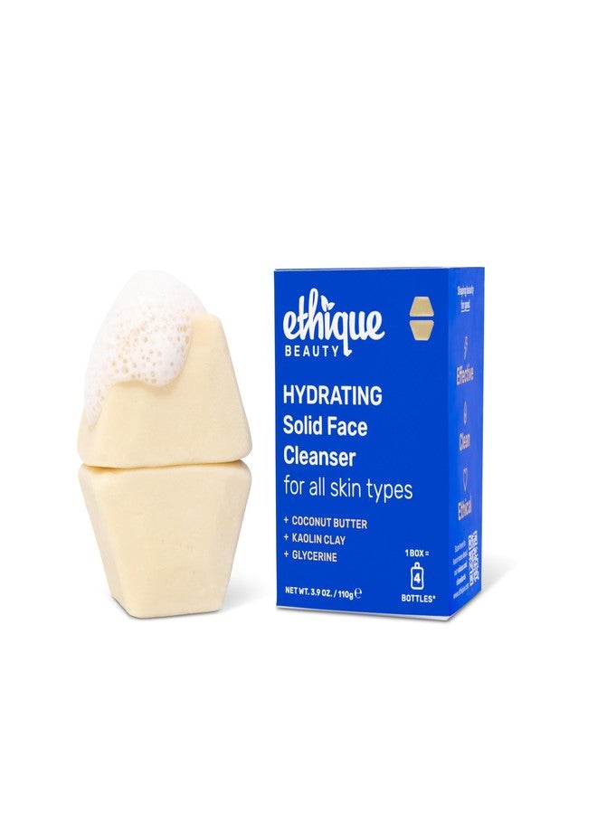 Ethique Hydrating - Solid Face Cleanser for All Skin Types - Plastic-Free, Vegan, Cruelty-Free, Eco-Friendly, 3.9 oz (Pack of 1: 2 bars) - Image 1
